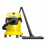 KARCHER WD 3 V | Wet & Dry Vacuum Cleaner | 1000 W | 15 L Tank | Plastic Body | Blower Function | Fleece Filter Bag | Home, Car & Furniture Cleaning | German Tech