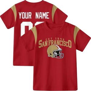 KREDE San Francisco T Shirt Custom Name Number for Kids Boy Girl Gift