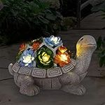 Nacome Solar Garden Statue Turtle F