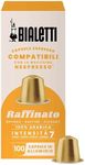 Bialetti Raffinato Espresso Capsules 100 Pack – Original Line Compatible Pods, Intensity 7, Refined Arabica Blend with Floral Fruity and Cocoa Notes
