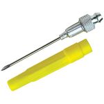 Lumax LX-1416 Silver 18G 1-1/2" Long Stainless Steel Grease Injector Needle with Cap