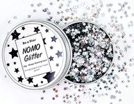 10g! Silver Stars Plant-Based Biodegradable Vegan Glitter for Face, Body, Craft & Nails