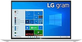 LG gram Ultra-Lightweight (1,190g) Laptop (16Z90P-G.AA54A) 16" (2560x1600) 16:10 IPS DCI-P3 99%, Intel Evo Platform, 16GB, 512GB SSD, Up to 22hrs Battery, Thunderbolt 4 - 2021, Snow White