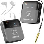 SINWE P12 Wireless in Ear Monitor System, 2.4GHz Wireless IEM System - 24bit/48kHz HD OTG Monitoring, Auto-Pairing Transmitter & Beltpack Receiver for Live Stage, Church, Studio