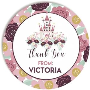 Personalized Queen of Hearts Stickers – 40 2 Inch Queen of Hearts Birthday Sticker - Labels for Envelopes & Party Favors & Treat Bags Custom & Personalized Birthday Thank You Stickers Amanda Creation