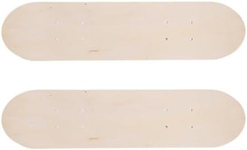 POENVFPO DIY Skateboard Decks, 2pcs 7 Layer Maple for Custom Art Painting 23.6 in Unfinished Longboard Decks for Artists & Skaters