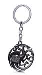 REINDEAR Game of Thrones House Sigil Crest Metal Keychain, House Targaryen Pewter, One Size