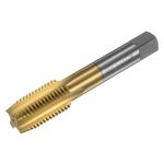 uxcell Metric Thread Tap M22 x 2.5 H2 Titanium Coated HSS-CO (M35 High Speed Steel) Straight Flutes Machine Screw Tap Threading Tapping Repair Tool