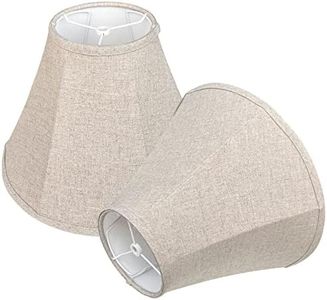 TOOTOO STAR Bell Lamp Shade Set of 2, Linen Lampshade for Floor Light and Table Lamp 6x14x10 inch, DIY Fabric Natural Linen Hand Crafted, Spider (Assembly Required)