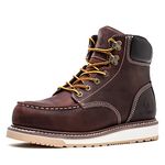 SL-Saint Waterproof Steel Moc Toe Classic Fashion Safety Work Boots for Men,Industrial Construction Insulated 6'' Brown Ankle (adult, men, numeric_12, numeric, uk_footwear_size_system, medium)