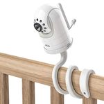 Koroao Adjustable Twist Mount for Infant Optics DXR-8/Motorola -Versatile for Infant Optics Baby Monitor Versatile Twist Holder Without Tools or Wall Damage(White)