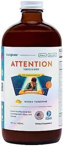 LIQUIDHEALTH Attention Liquid Multivitamin for Kids & Teens - Improves Memory Retention, Concentration, Focus, Mood, Relaxation & Calming - Great Taste, Vegan, Sugar-Free (16 oz)