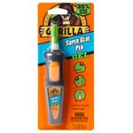 Gorilla Super Glue Gel Pen, Max Control, Thicker Formulation, Pen-Shaped Applicator, Press Application, Anti-Clog Cap, Fast-Setting, Clear, (0.19oz/5.5g, Pack of 1), 112445