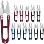 UCEC 12 Packs Thread Snips for Sewing Scissors Small Crochet Scissors Thread Cutter Yarn Cutter, 4.2" Sewing Snips Great for Stitch, Embroidery, Knitting, Mini DIY Supplie Colorful