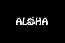 CCI Aloha Hibiscus Flower Hawaiian Hello Decal Vinyl Sticker|Cars Trucks Vans Walls Laptop|White|5.5 x 1.75 in|CCI1847