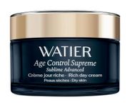 Watier Age Control Supreme Sublime Advanced Rich Day Cream, Global Anti-Aging Skincare, Age-Defying Cream, Intensely Nourishing, Smoothing & Plumping, Dry Skin, 50 mL