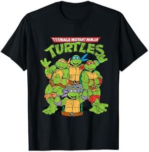 Teenage Mutant Ninja Turtles Classic Retro Logo Short Sleeve Tee-Shirt