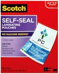 Scotch Self-Seal Laminating Pouches, 25 Pack, Letter Size (LS854-25G-WM)