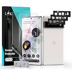 [2+3 Pack] LϟK 2 Pack Flexible Soft TPU Protective Film and 3 Pack Camera Lens Protector for Google Pixel 6 Pro 5G 6.7 inch- Scratch Resistant HD Clear Bubble Free Easy Installation