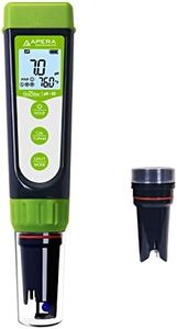 Apera Instruments GroStar Series GS4-P pH/EC/500ppm/700ppm/ORP 6-in-1 Combo Pen Tester Kit with Replaceable Double-Junction pH/EC Probe and ORP Probe for Hydroponics Water Quality Testing, Gen II