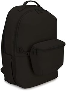Parker Baby Drift Neoprene Backpack & Belt Bag | Roomy, Soft & Water Resistant | Travel Essentials w/Diaper Changing Pad | No-Bulk Design w/Adjustable Stroller Straps | Black