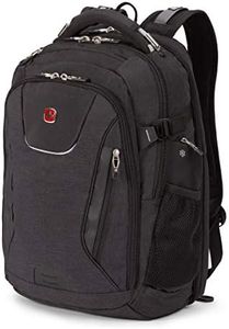 SwissGear 5358 USB Scansmart Laptop Backpack, Heather Grey, Large, 5358 Usb Scansmart Laptop Backpack