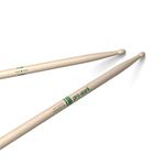 ProMark Drum Sticks - Classic Forward 5B Drumsticks - Drum Sticks Set - Oval Wood Tip - Natural, Raw Hickory Drumsticks - Consistent Weight and Pitch - 1 Pair