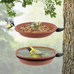 2Pcs Bird Trays Tree Mounted for Bi