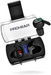 PROHEAR EP02 Shooting Ear Buds with Bluetooth & 4X Tactical Sound Control Hearing Boost, 27dB NRR Noise Reduction, 13H Runtime, Rechargeable Case – Ideal for Hunting, Range, Outdoor Shooting – Black