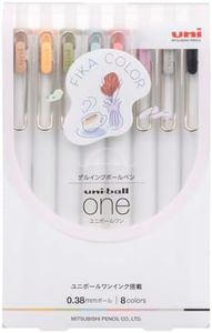 Mitsubishi Pencil UMNS38FC8C Gel Ballpoint Pen Uni-Ball One 0.38 Fica Color Set of 8 Colors