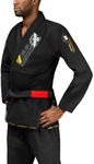 Hayabusa Ascend Lightweight Adult Jiu Jitsu BJJ Gi - Black, A4