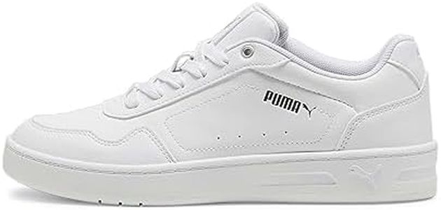 PUMA Women's Court Classy Sneaker, White/Silver, US 8