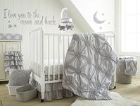 Levtex Home Baby Willow 5 Piece Crib Bedding Set, Grey