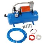 JDMSPEED New 150PSI DC 12V Air Compressor with 6 Liter Tank for Train Horns Motorhome Tires