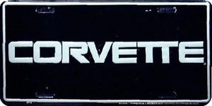 Corvette Logo License Plate