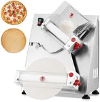 GarveeHome Pizza Dough Roller Sheeter, Max 12" Automatic Commercial Dough Roller Sheeter, 370W Electric Pizza Dough Roller Stainless Steel, Suitable for Noodle Pizza Bread and Pasta Maker Equipment