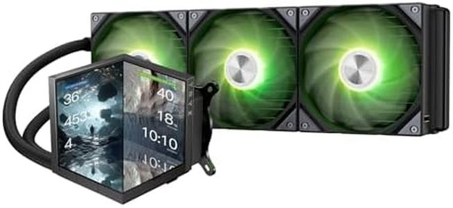 TRYX STAGE 360 ARGB 360mm AIO 4.0'' IPS Dual-Screen Customizable AIO Cooler 360mm LCD Display 254PPI 60Hz with Asetek 7th Gen V2 280w TDP ROTA SL ARGB Fan for Intel LGA 1851/1700/1200/115X AMD AM5/AM4
