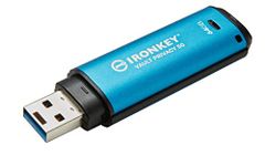 Kingston IronKey Vault Privacy 50 64GB Encrypted USB | FIPS 197 | AES-256bit | BadUSB Attack Protection | Multi-Password Options | IKVP50/64GB