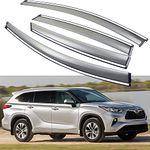 SPEEDLONG Car Window Visor Vent Shade Deflector Sun/Rain Guard Compatible with 2020 2021 2022 Toyota Highlander