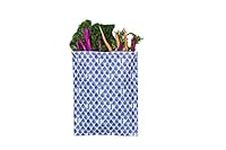 Beeswax Wrap Storage Bag by BeeBAGZ, Reusable Food Storage Bags, Plastic Free Biodegradable Food Wrap Alternative, 11” x 14” (Blue)