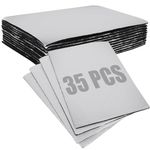 ZOFUN 35 Pcs 197 Mil Car Sound Deadening Mats, 25 x 18 x 5 cm Sound Deadening Self Adhesive Foil, 16.9 sqft Heat Shield Van Sound Deadening Mats for Car Trunk Door Floor Ceiling
