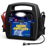 E-Ant Jump Starter with Air Compressor, 900A Peak Jump Starter, 260 PSI Tire Inflator, 12V Battery Jumper Starter Portable, Jumper Cables for Up to 6.0L Gas/4.0L Diesel Engines with DC/USB Ports-Black