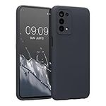 kwmobile Case Compatible with Oppo A74 (5G) / A54 (5G) Case - Protective Slim TPU Cover with Soft Matte Finish - Black Matte