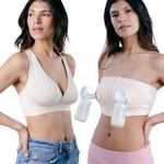 Simple Wishes D Lite Hands Free Breastpump Bra (L-Plus)