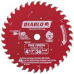 Freud D0436X Diablo 4-3/8-Inch 36 Tooth ATB Cordless Trim Saw Blade with 20-Millimeter Arbor and 3/8-Inch Reducer Bushing, Multi