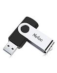 Netac 128GB USB Stick USB 3.0 Flash Drive, Up to 90MB/s, Thumb Drive for Data Storage, Pen Drive with Swivel Design, Memory Stick for External Storage Data/Computer/PC/Laptop/Sound