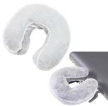 iNszkoos 50 Pieces Breathable Disposable Headrest Covers Face Cradle Covers Ultra Soft Non Woven Fabric Face Rest Covers for Massage Tables Beauty Spa Salon Bed, Universal Size 14.17 x 13“/ 36 x 33cm