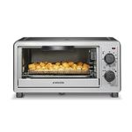 Proctor Silex Simply-Crisp Toaster Oven Air Fryer Combo with 4-in-1 Functionality (Air Fry, Bake, Broil & Toast), 1200 Watts, Fits 4 Slices or Personal Pizza, Auto Shutoff, Black (31265)