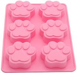 Selecto Bake 1 Puppy Dog Paw and Bone Silicone Molds, Non-Stick Food Grade Silicone Molds for Chocolate, Candy, Jelly, Ice Cube, Dog Treats