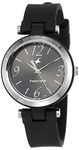 Fastrack Trendies Quartz Analog Black Dial Silicone Strap Watch for Girls-NS68015PP01